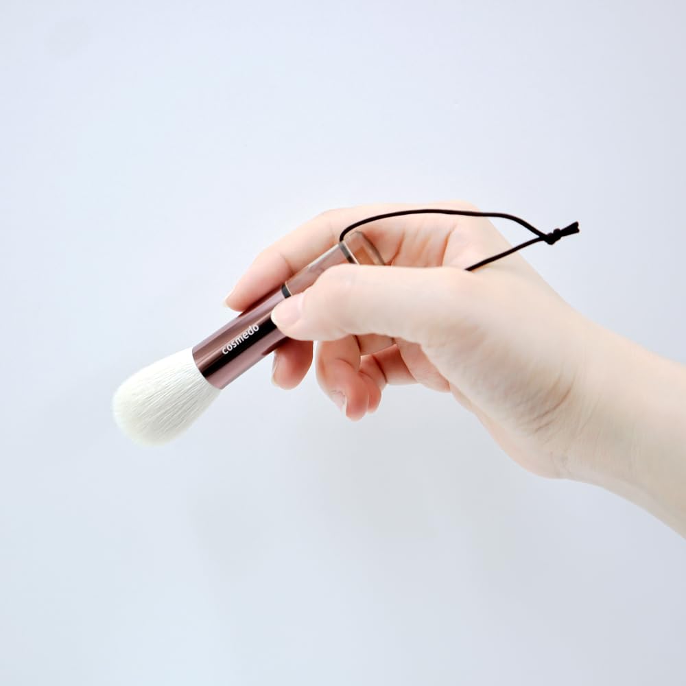 Takumi No Makeup Brush Cosmedo Kumano Brush Facial Cleansing Brush Thin and Long Kumano Makeup Normal Soft (100% Brush, Type) (Bronze) E-24N-BR