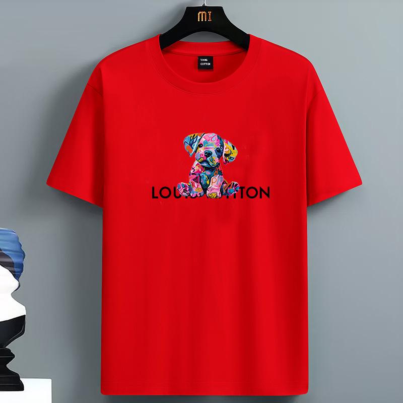 Luxury PrintTshirts for Men High Quality Louis Cotton Oneck Short Sleeved Summer Daily Casual Sports Cool Tees City Vibe Tops
