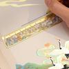 Cute Bronzing Ruler Bookmark Kawaii Landscape Metal Bookmark Oil Painting Ruler Bookmark  School