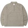 Heavy Waffle Half Zip Up   Sand Gray