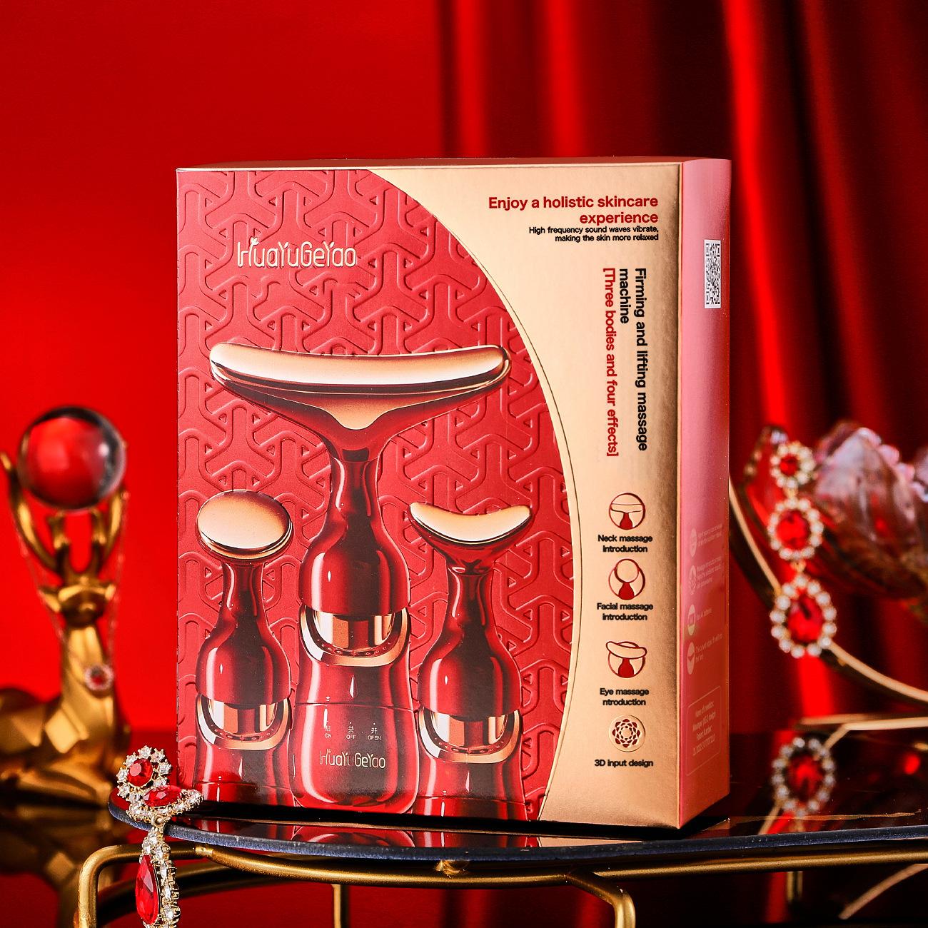 

Головна Три тіла Імпортний інструмент для підтяжки та зміцнення масажу Звукова вібрація Fade Fine Lines Домашній інструмент для краси червоний