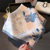 Women's 70cm Leopard Print Silk Scarf - Versatile Square Scarf for Professional and Casual Wear