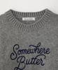 Sseomweeobeoteo Boucle Heart Wool Knit - Gray