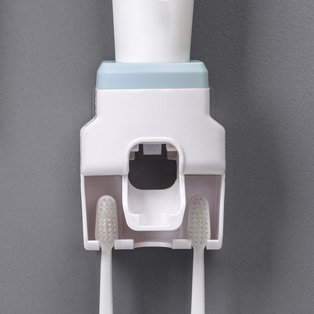 Automatický dávkovač zubní pasty a nástěnný držák zubních kartáčků Toaletní mycí stůl Plně automatický držák zubní pasty na zubní kartáčky