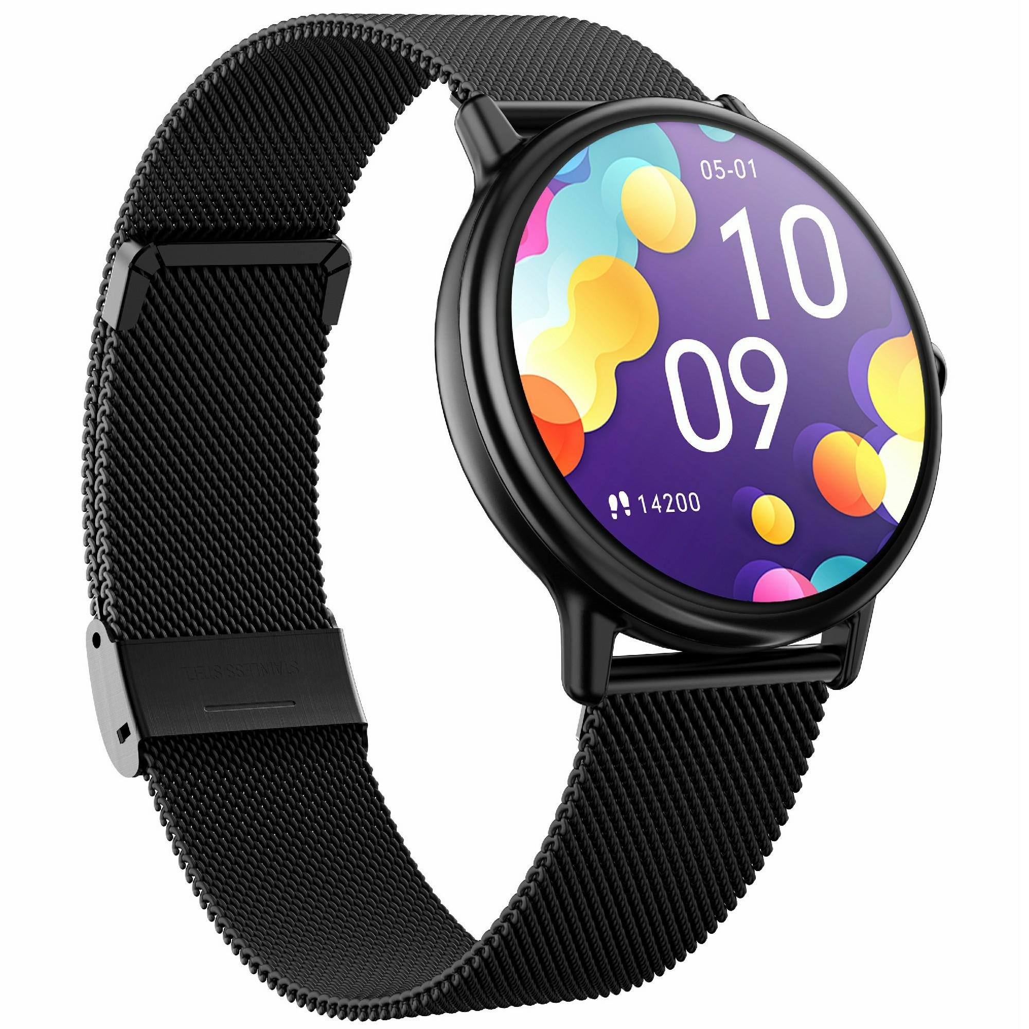 

Y86 Smart Watch AMOLED Screen Bluetooth-compatible Calling Heart Rate Blood Oxygen Monitor Sports Watch,Steel Strap Gold