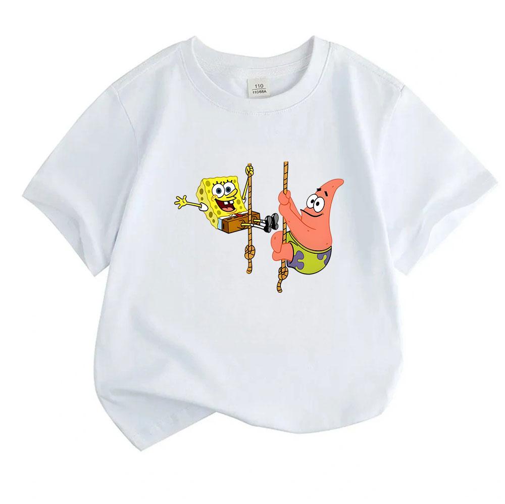 Kids Boys Girls Crew Neck Short Sleeve 100% Cotton T-Shirt,
