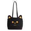 Fashion New Design Large Capacity Cartoon Cat Embroidery Tote Shoulder Bags Women Students Daily Commute Shopping School Bag
