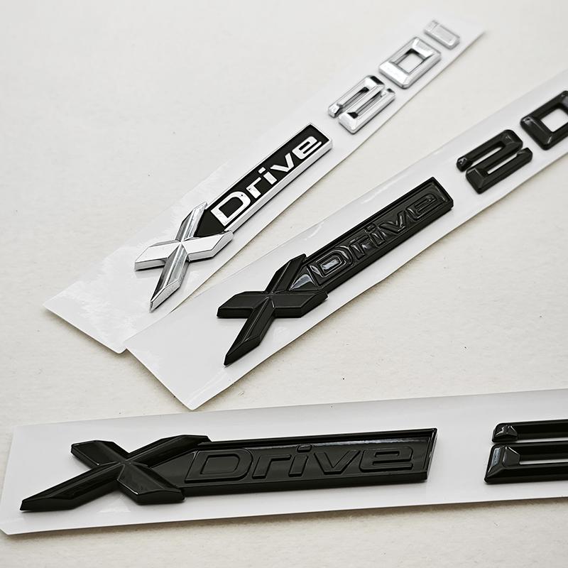 BMW X1 X2 X3 X4 G01 3D ABS Car Letters Logo XDrive 20d X Drive 20i Rear Trunk Badge Side Fender Emblem Exterior Accessories