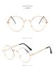 0-1-1.5-4 Round Myopia Glasses Metal Myopic Eyeglasses Women Men Prescription Nearsighted Eyewear Unisex Spectacles Frame