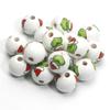 15mm 10pcs Christmas Hat Green Monster Natural Wood Beads For Jewelry DIY Making Bracelets Necklace Earrings Party Customization