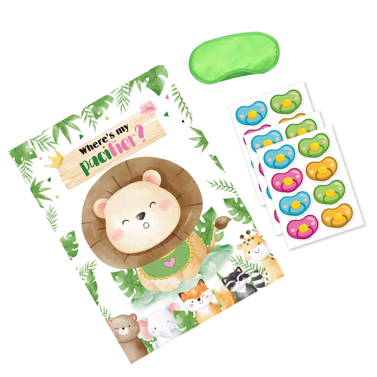 

Игра-прищепка с 24 наклейками, товары для вечеринок по случаю дня рождения, праздничная игра-прищепка для памятных детских вечеринок