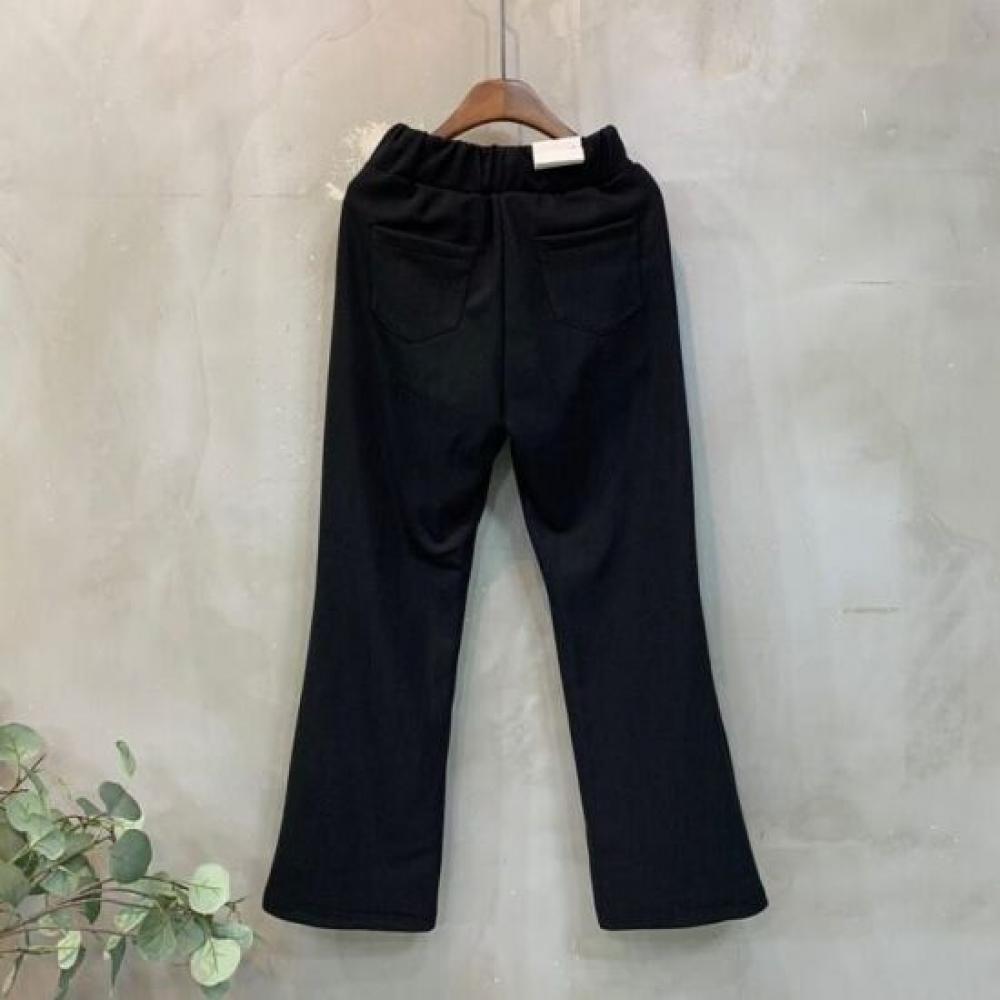 C S In The Room Women S fleeCe baSiC bandIng Semi bootCut pantS One Color