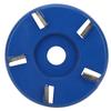 5 Teeth Arc shaped Wood Cutting Disc Woodworking Angle Grinder Carving Polishing Tool(Blue )