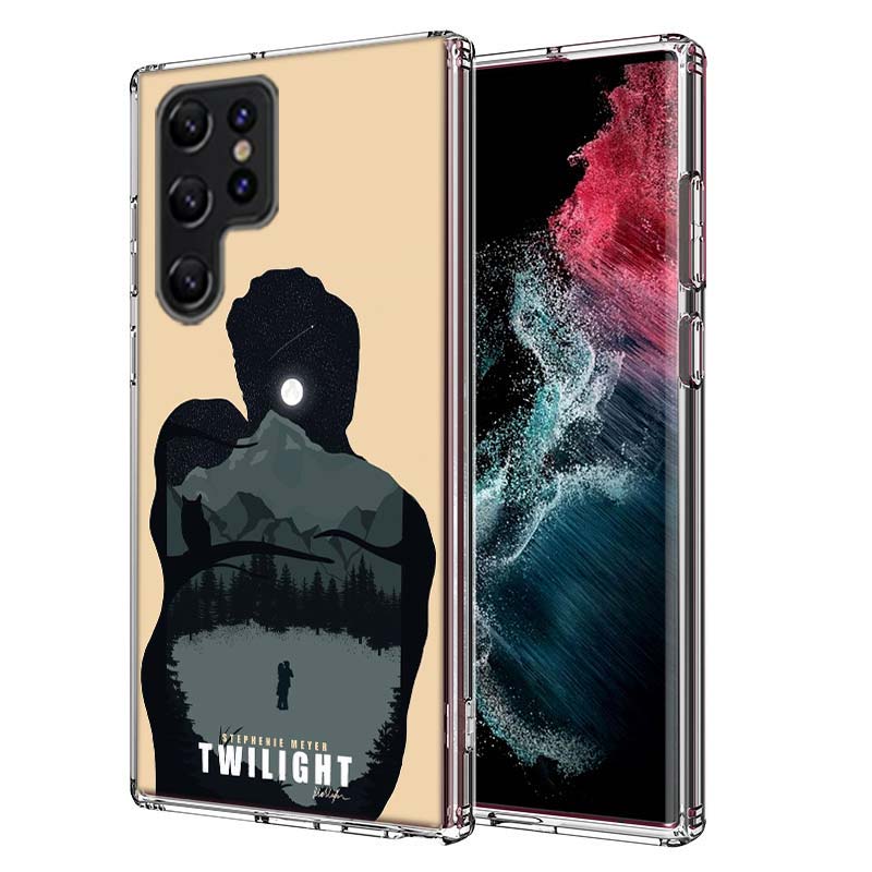 Team Edward Jacob Twilight Capa Phone Case For Samsung S26 Ultra S25 Edge Galaxy S23 S21 S20 S24 FE S22 S10 Plus Cover Clear TPU