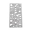 Irregular Pattern of Rectangular Frame Metal Silvery Stencil Embossing Cutting Dies For Diy Scrapbooking Paper Album Card Making