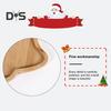 Christmas Snack Tray Bamboo Serving Plate Decorative Platter Nuts Display Desktop Food Tray Modern Home Fruit Bowl Christmas Tree Shape Party Snacks