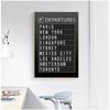 Airport Board Destination Poster Canvas Painting Wall Art Honeymoon Travel Quotes Pictures Home Decoration(Accept Customization)