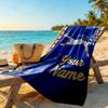 Mbappé Customize Text Beach Towel Soft Durable Quick-Dry Suitable for Swimming Gym Camping Yoga Vacation