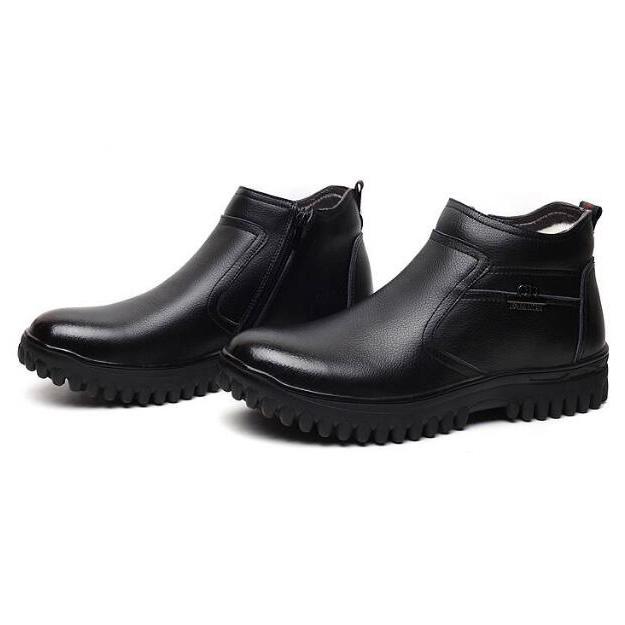 Buy MAITA Men Boots Men Winter Shoes Warm Ankle Botas Hombre Leather