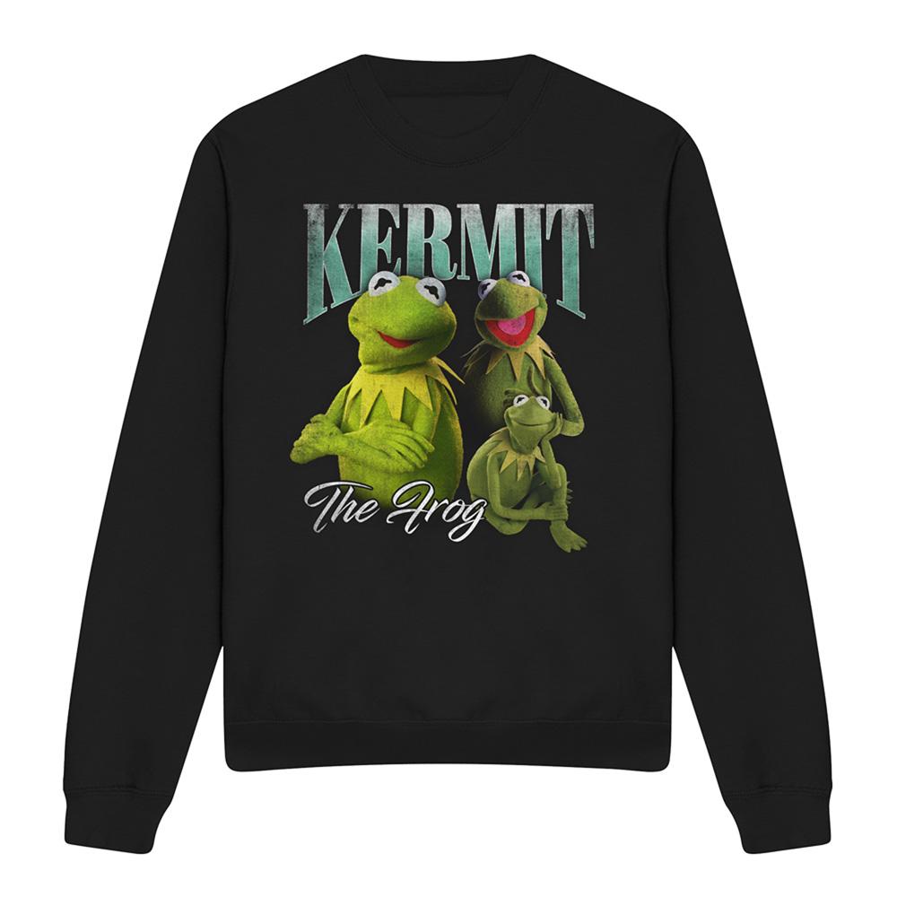 The Muppets Unisex Yetişkin Kermit Saygı Sweatshirt