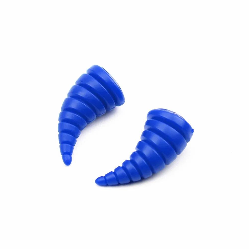 2Pcs Helmet Flair Large Long Black Devil Horns for Motorcycle Helmet Universal Motobike Styling Decoration Helmets Accessories