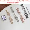 Jewelry Shell Metal Watch Band for Xiaomi Mi Band  8Pro 9Pro 10Pro Bracelet Slim Dressy Wristband Strap for Redmi Watch 6 5 4 Women Correa
