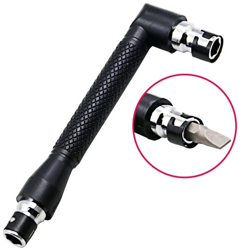 L-Shaped Double Head Screwdriver Utility Mini Socket Wrench 1/4" 6.35mm Screwdriver Bits Key Tool And Screwdriver Bit Drill Set
