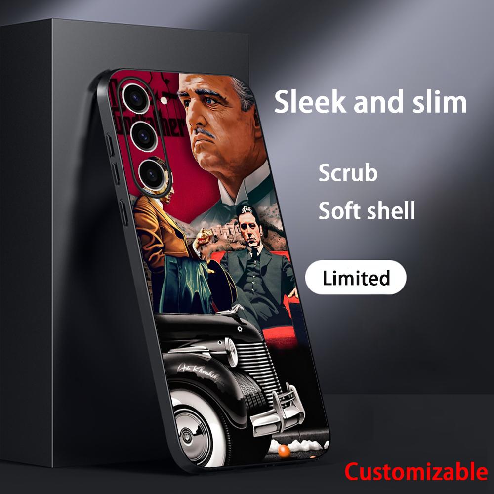 The Godfather Classic Movie Posters Phone Case For Samsung Galaxy S26 S25 S24 S23 S22 S21 Plus Ultra Note20 Soft Black