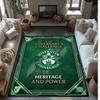 Hibernian FC Fußballmuster Weicher Teppich Rutschfeste Indoor-Bodenmatte Sportdekorationsmatte für Schlafzimmer