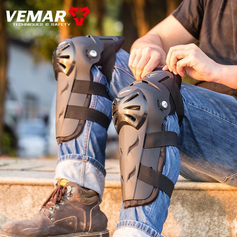 VEMAR Motorrad Schutzausrüstungs-Set Knie Ellbogen Protektoren Offroad Fahren Sicherheit Radfahren