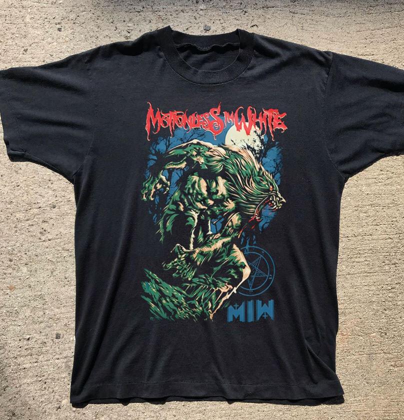 Motionless In White Band Black Short Sleeve Cotton T-shirt Unisex VM8613 L