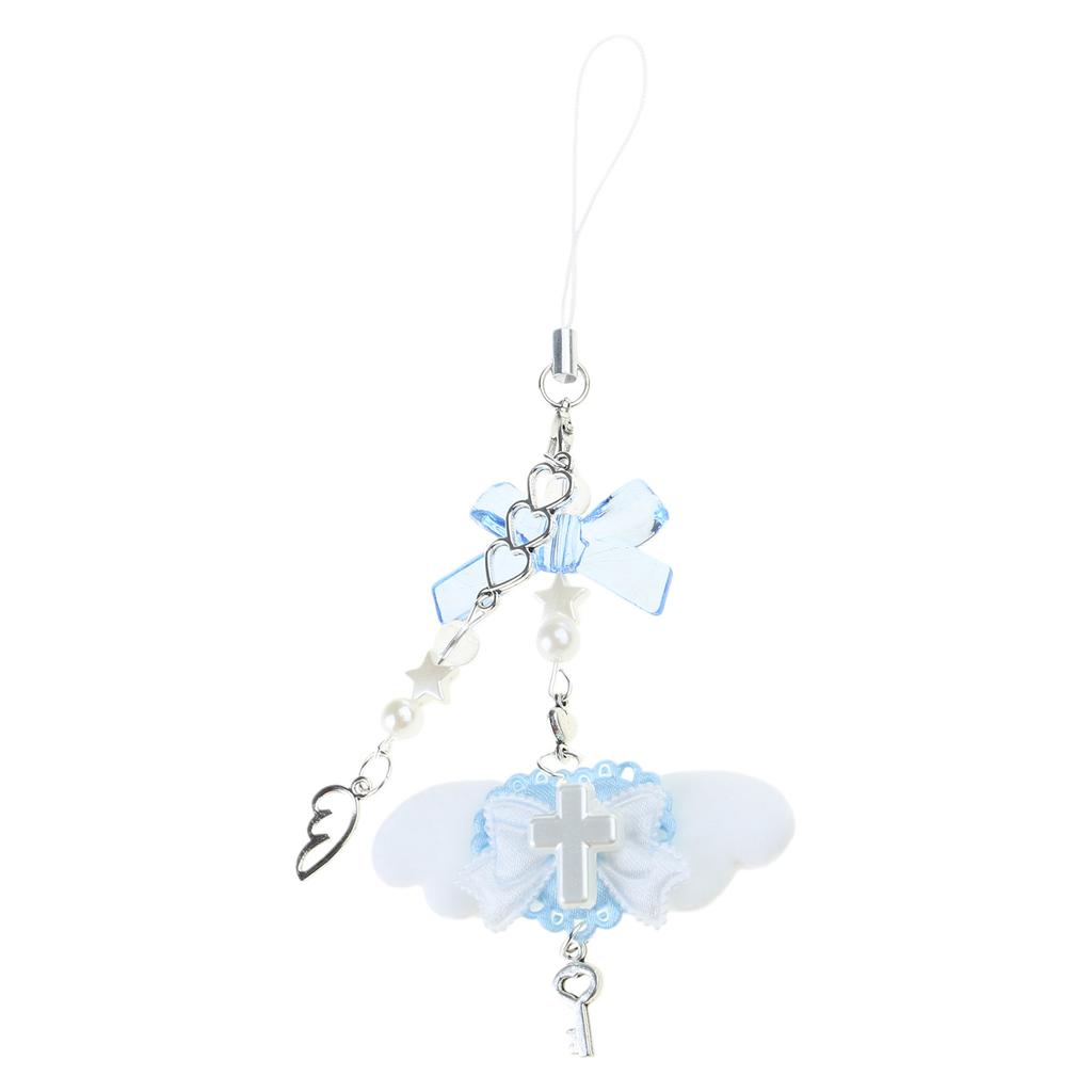 Niedlicher Rosa Flügel Handyanhänger Stilvolle Acryl Handykette Kordel Einzigartiges Geschenk Geeignet für verschiedene Anlässe