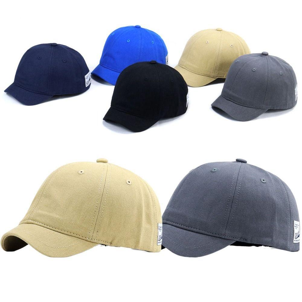 Cotton Dad Hat Short Brim Sunscreen Hat Vintage Baseball Cap Men Women