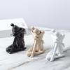 Nordische Wabi Sabi Harz Buchstütze Skulptur Kniende Figur Heimdeko Modern Minimalistisch
