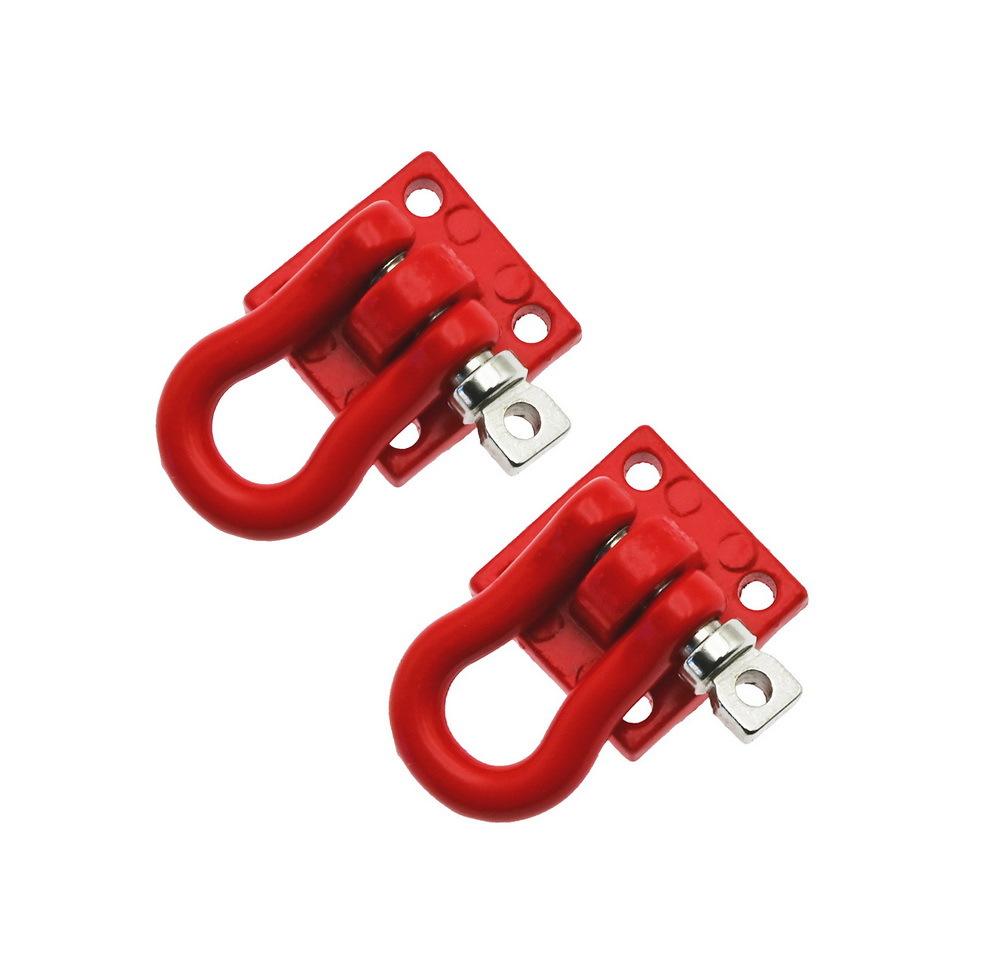 Metal Trailer Towing Buckle Tow Hooks Climbing Trailer Shackles for 1/10 RC Crawler Car  TRX4 Axial SCX10 RC4WD D90 Parts