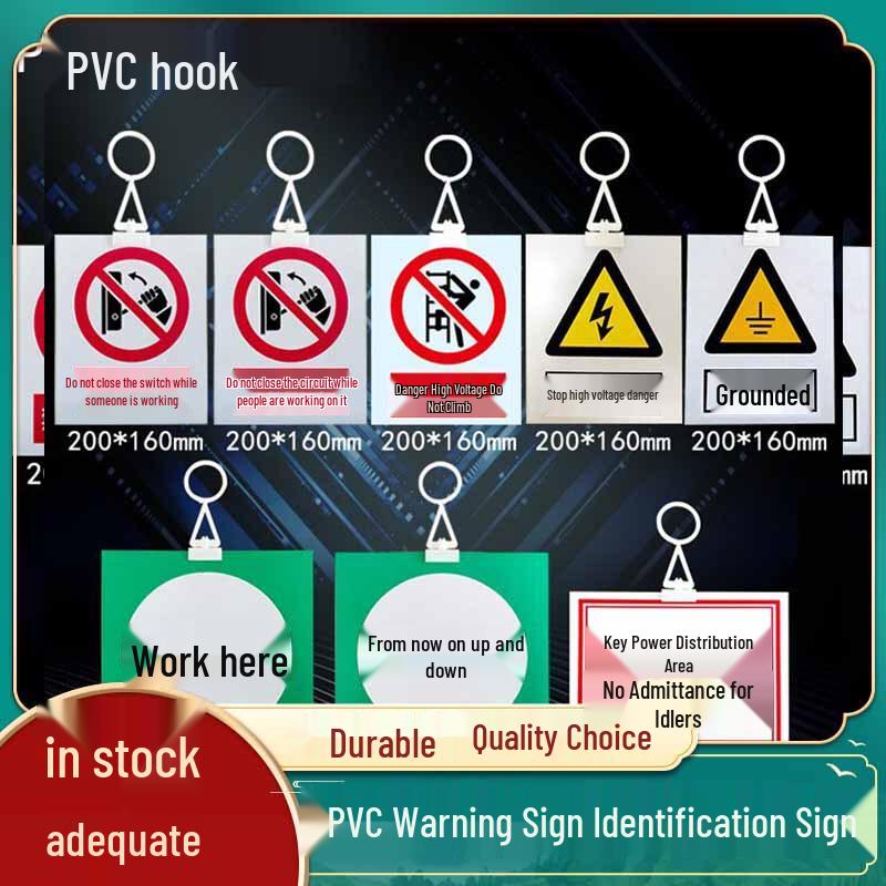PVC Safety Warning Signs Set