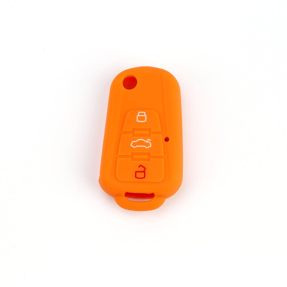 Suitable for Roewe 360   Folding 3-button Silicone Key Bag for MG GS Key Cover Soft Rubber Car Anti-theft Remote Control Cover