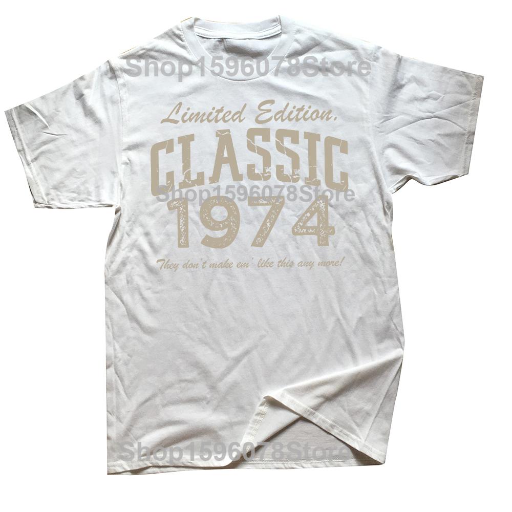 51 Year Old Gift Classic 1974 Limited Edition 51st Birthday TShirt Unisex Summer Streetwear Tops Print Short Sleeve S