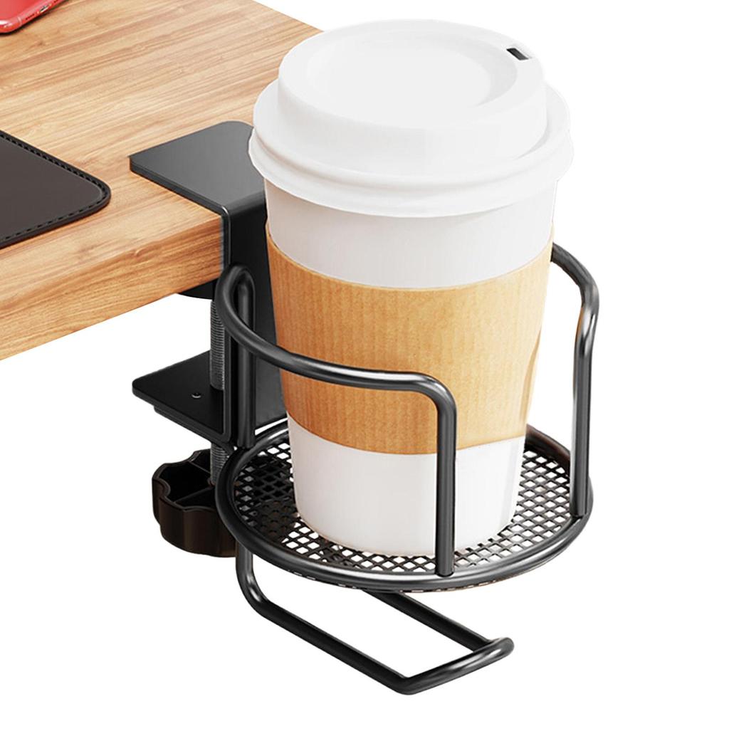 Metal Cup Holder 2-in-1 Clip On Anti-Spill Iron Home Supplies Coffee Cup Holder For Chair Couch Bed Car Boat Classroom Offices