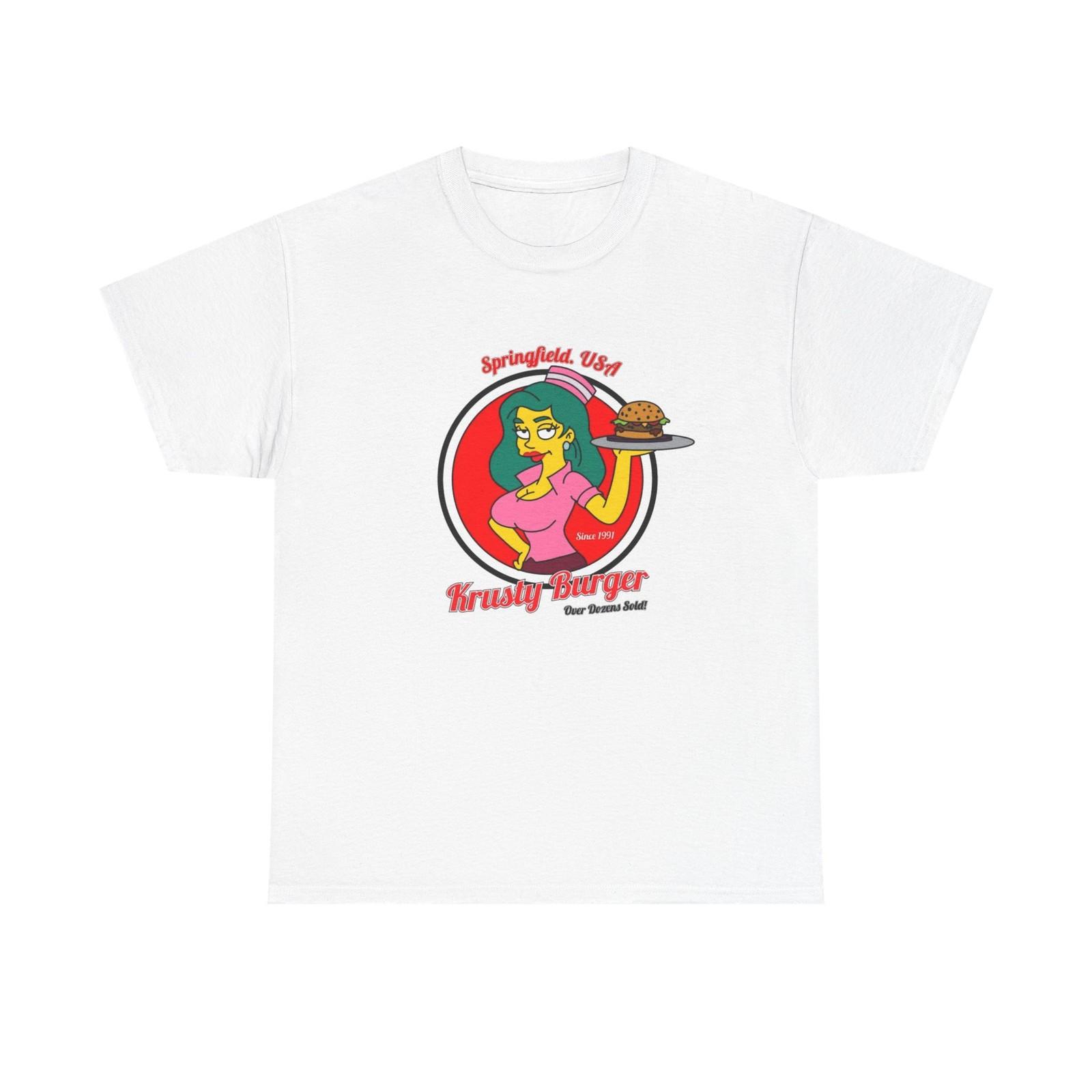 The Simpsons Graphic T Shirt Funny Springfield Unisex Heavy Cotton Tee XL