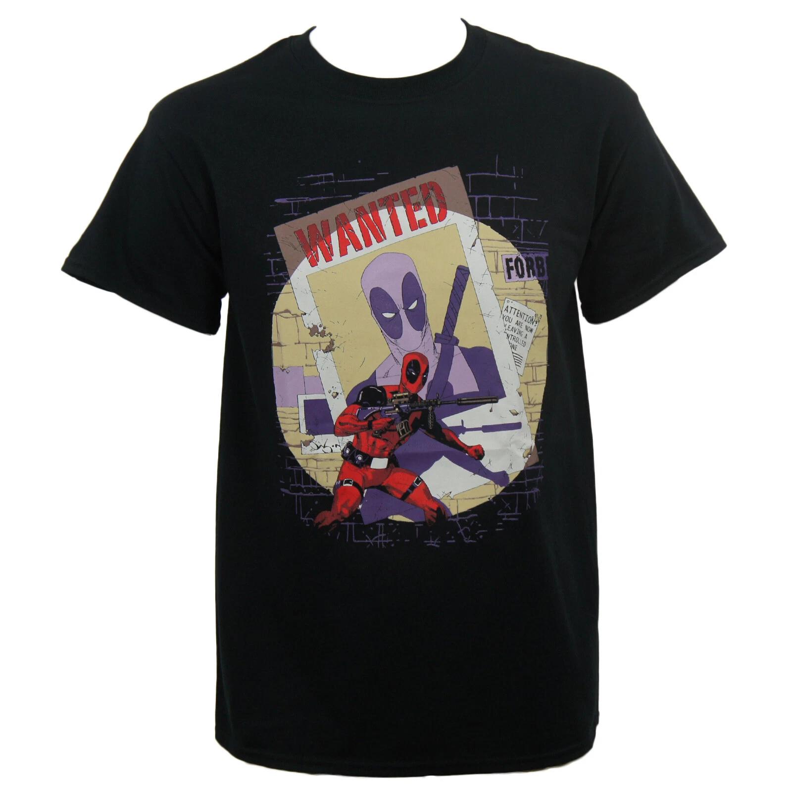 Authentic MARVEL COMICS Deadpool Wanted T-Shirt 2XL NEW XL
