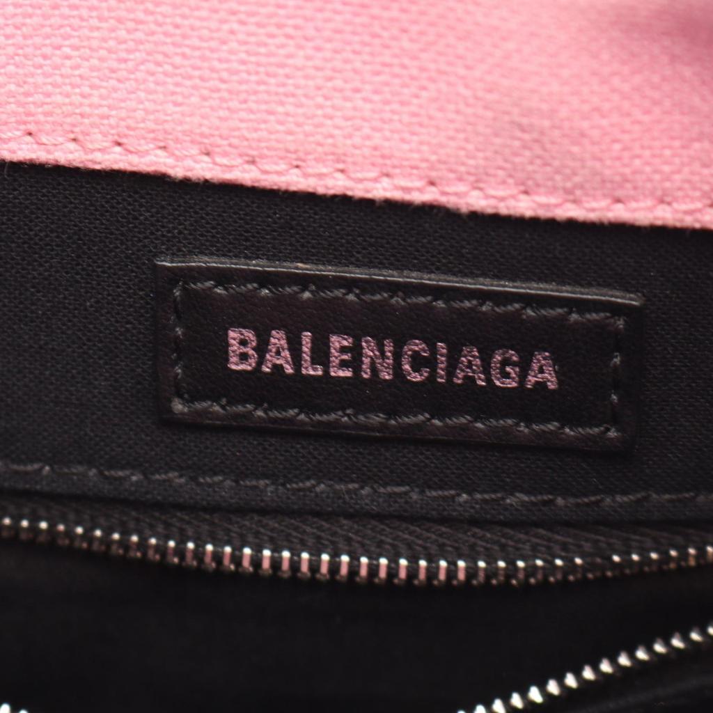Used BALENCIAGA Wave XS 2WAY Handbag canvas Pink Used Women