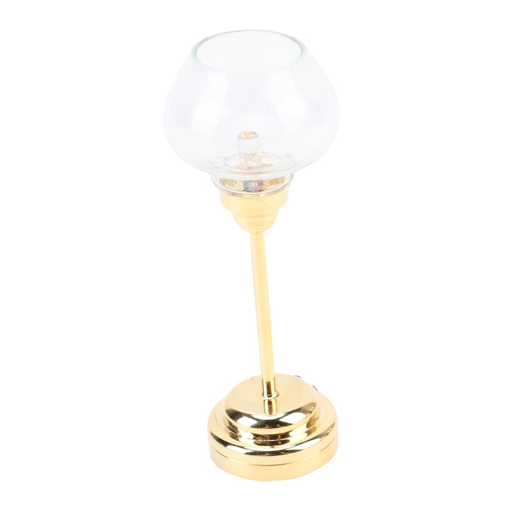 1:12 Dollhouse Miniature Ceiling Light Realistic Dollhouse LED Ceiling Lighting with On Off Switch Gold