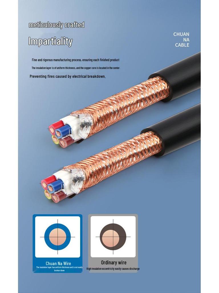 RVVP Shielded Signal Cable - 2345 Core, 0.5/0.75/1 sq.mm, Pure Copper, Flame Retardant & Fire Resistant Control Cable