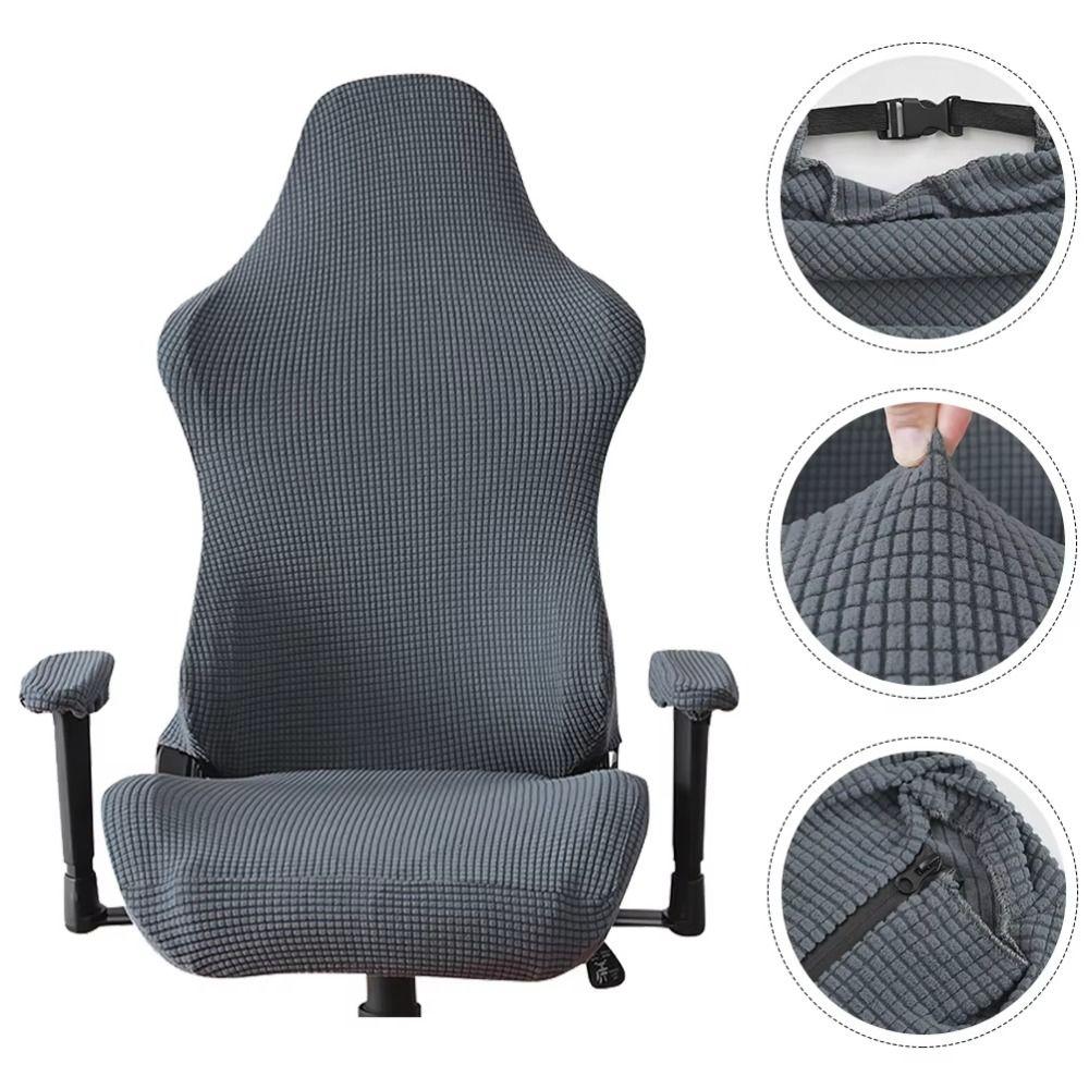 Elastic Gaming Chair Cover Polyester Chair Seat Slipcovers Computer Chair Cover Gaming Chair