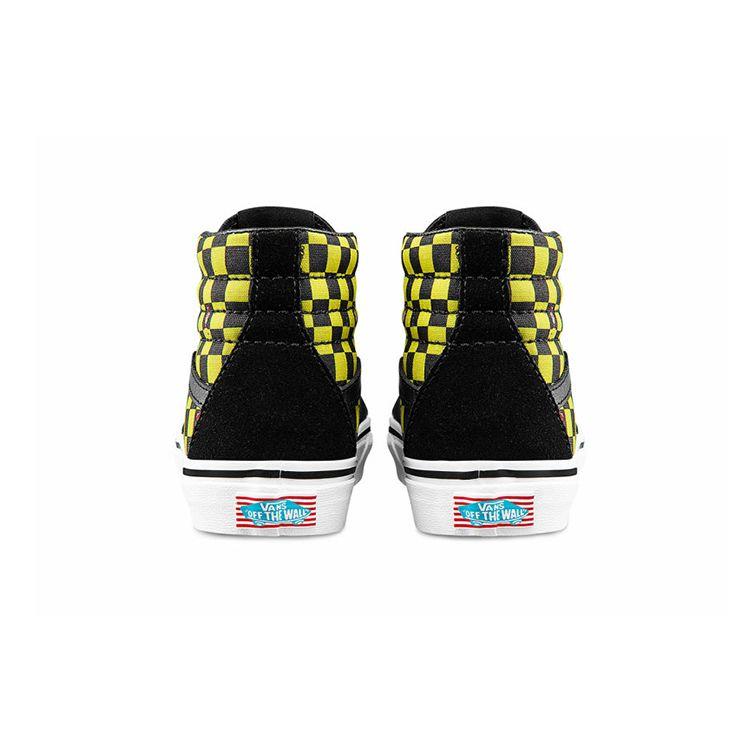 Где Уолдо? x Vans Sk8-Hi Детские Odlaw Детские Кроссовки Черный Ярко-желтый Настоящий белый VN0A4BUW4UE