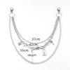 Mode Gothic Taillenkette Hip Hop Metalllegierung Quastenanhänger Hosenkette Y2K Harajuku Jeans Kette Für Frauen Mann