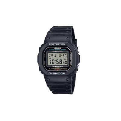 G-SHOCK 200 Meters Waterproof, Quartz, Resin Strap, , Same Style for Men and Women, Gray Dial DW-5600UE-1JF
