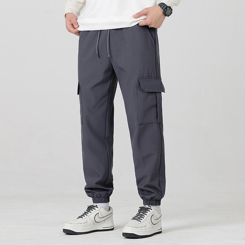 Men's Soft Shell Casual Workwear Pants - Winter Plus Velvet Outdoor Sports Trousers