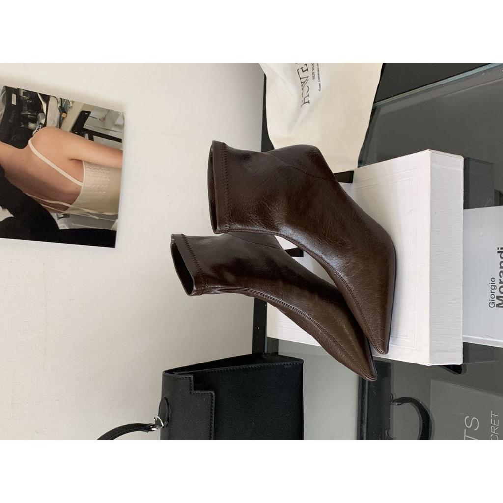 2025 New Autumn French Pointed Thin Heel Skinny Boots Children's High Temperament Fashion Boots Small Boots